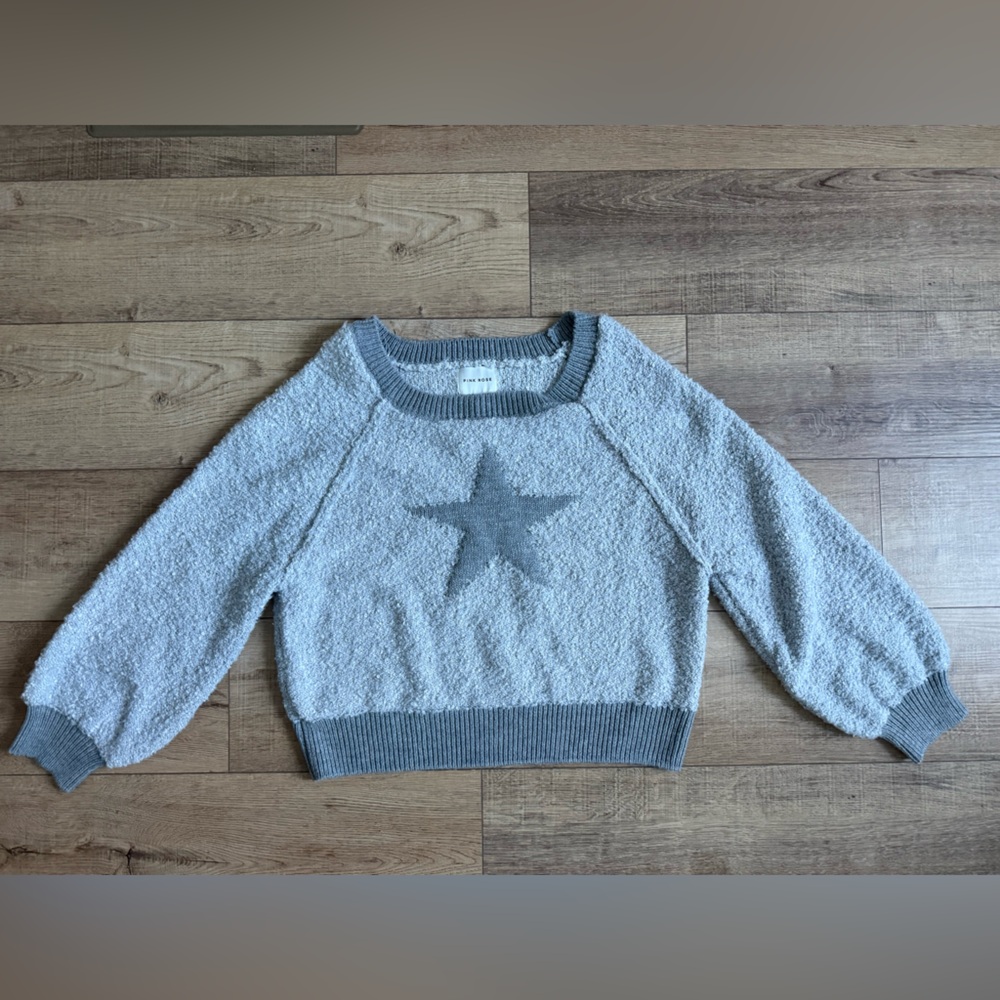 Pink Rose Star Sweater
